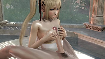 Anime hentai in public bathhouse with a sexy babe